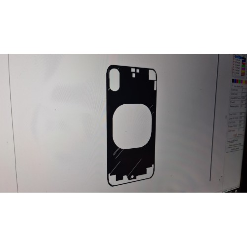 Шаблон для снятия заднего стекла iPhone X (10)