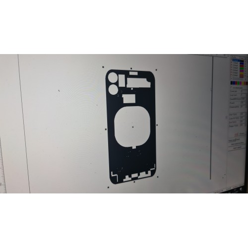 Шаблон для снятия заднего стекла iPhone 11